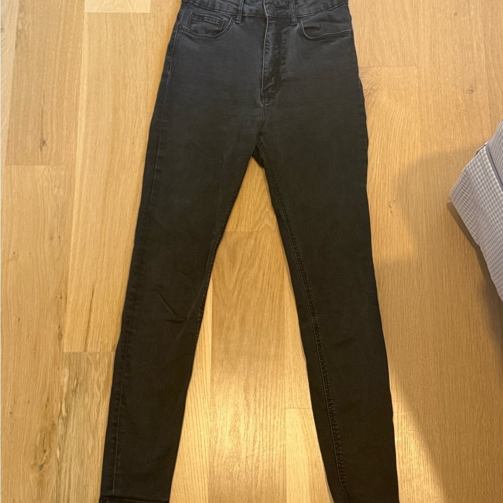 Zara Black High Rise Jeans Slim Fit